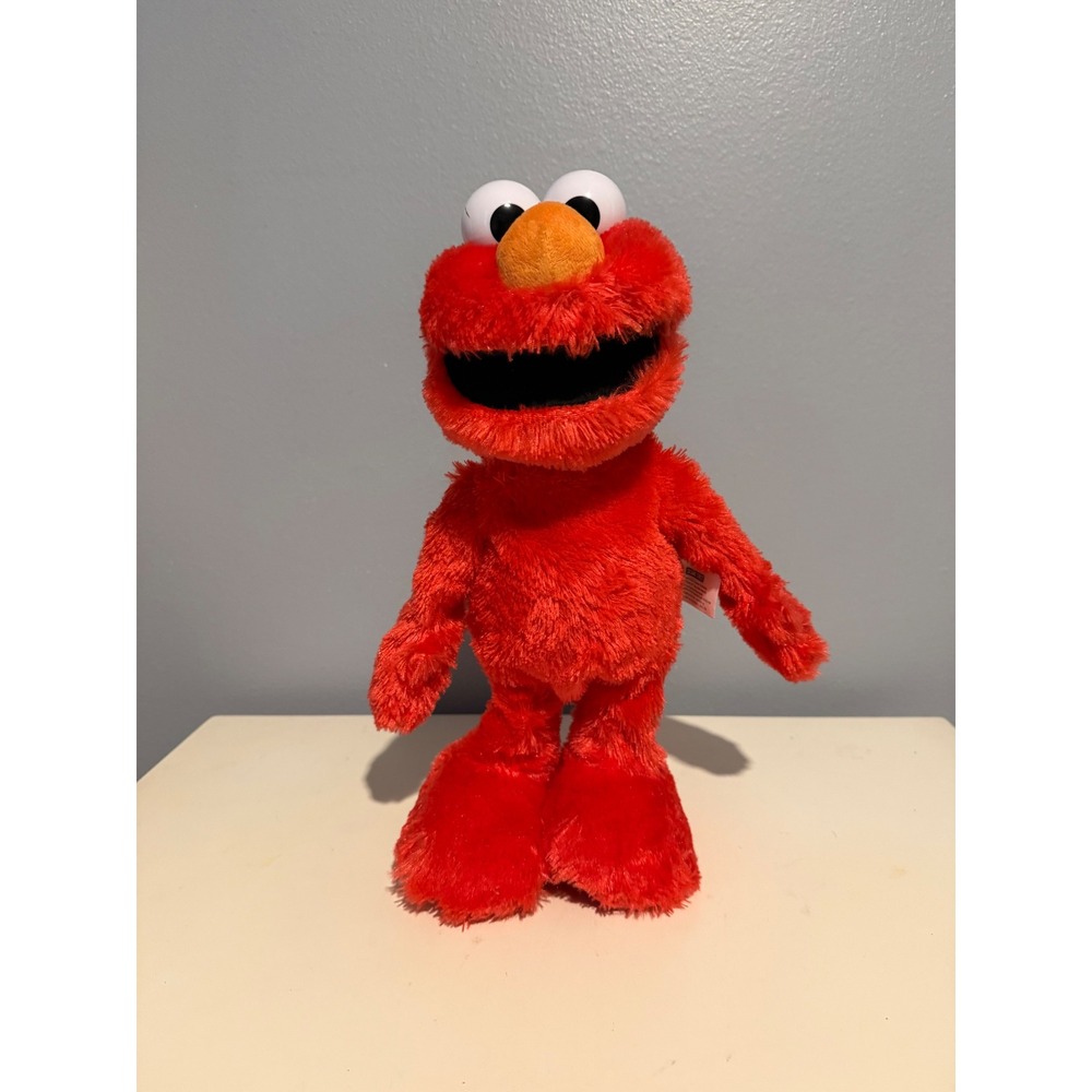 Sesame Street Elmo Dancing, singing the Slide 15 inch Animated Plush Toy 2023
